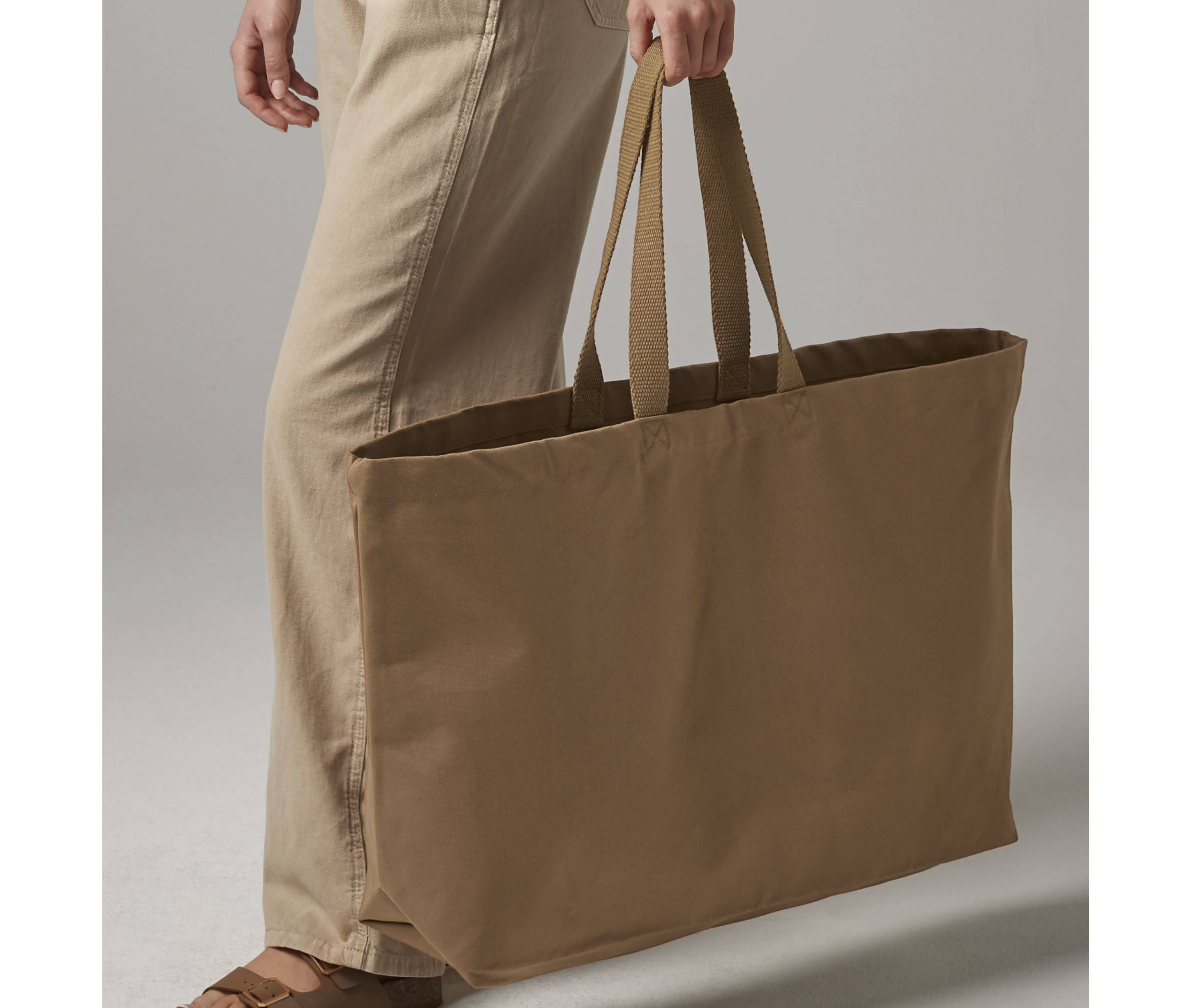 HEAVYWEIGHT CANVAS OVERSIZED TOTE BAG